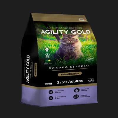 AGILITY GOLD GATOS ESTERILIZADOS x 1.5Kg