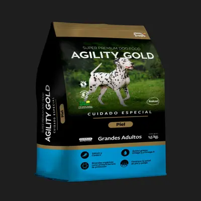 AGILITY GOLD PIEL ADULTO GRANDE x 3 Kg