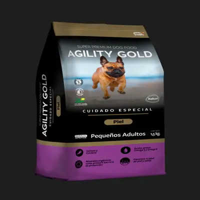 AGILITY GOLD PIEL ADULTO PEQUEÑO x 3Kg