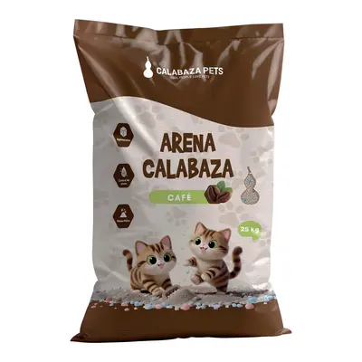 ARENA CALABAZA PETS x 25 Kg CAFE