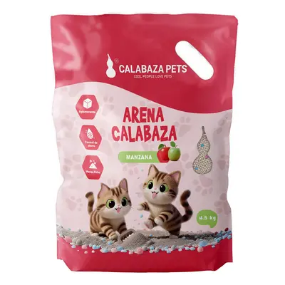 ARENA CALABAZA PETS x 4.5 Kg MANZANA
