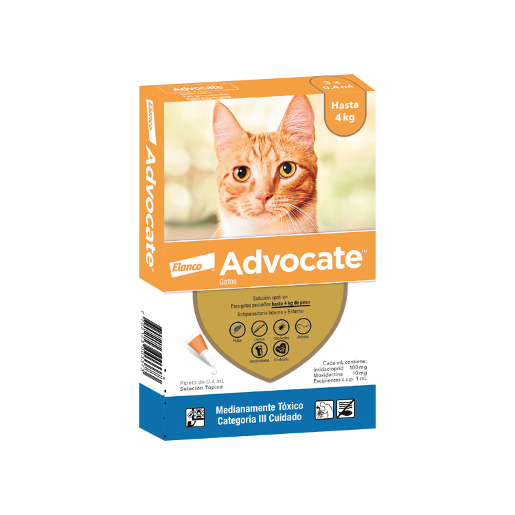 ADVOCATE GATO x 0.4ml HASTA 4 Kg