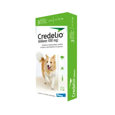 CREDELIO PERRO 11-22 KILOS x 450 MG VERD