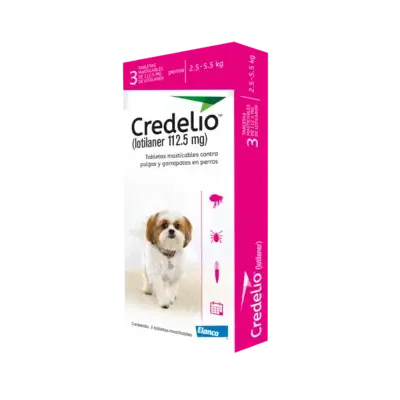 CREDELIO PERRO 2.5-5.5 KILOS ROSADO