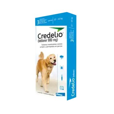 CREDELIO PERRO 22-45 KILOS x 900 MG AZUL