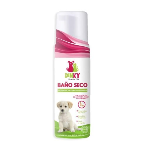 dinky_baño_seco_perro_cachorro